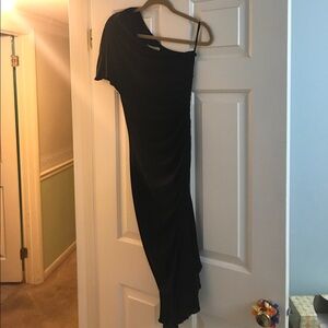 Michael Kors one shoulder black dress